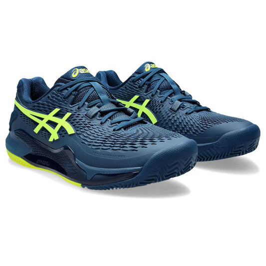 ASICS GEL-RESOLUTION 9 Mako Blue Safety Yellow
