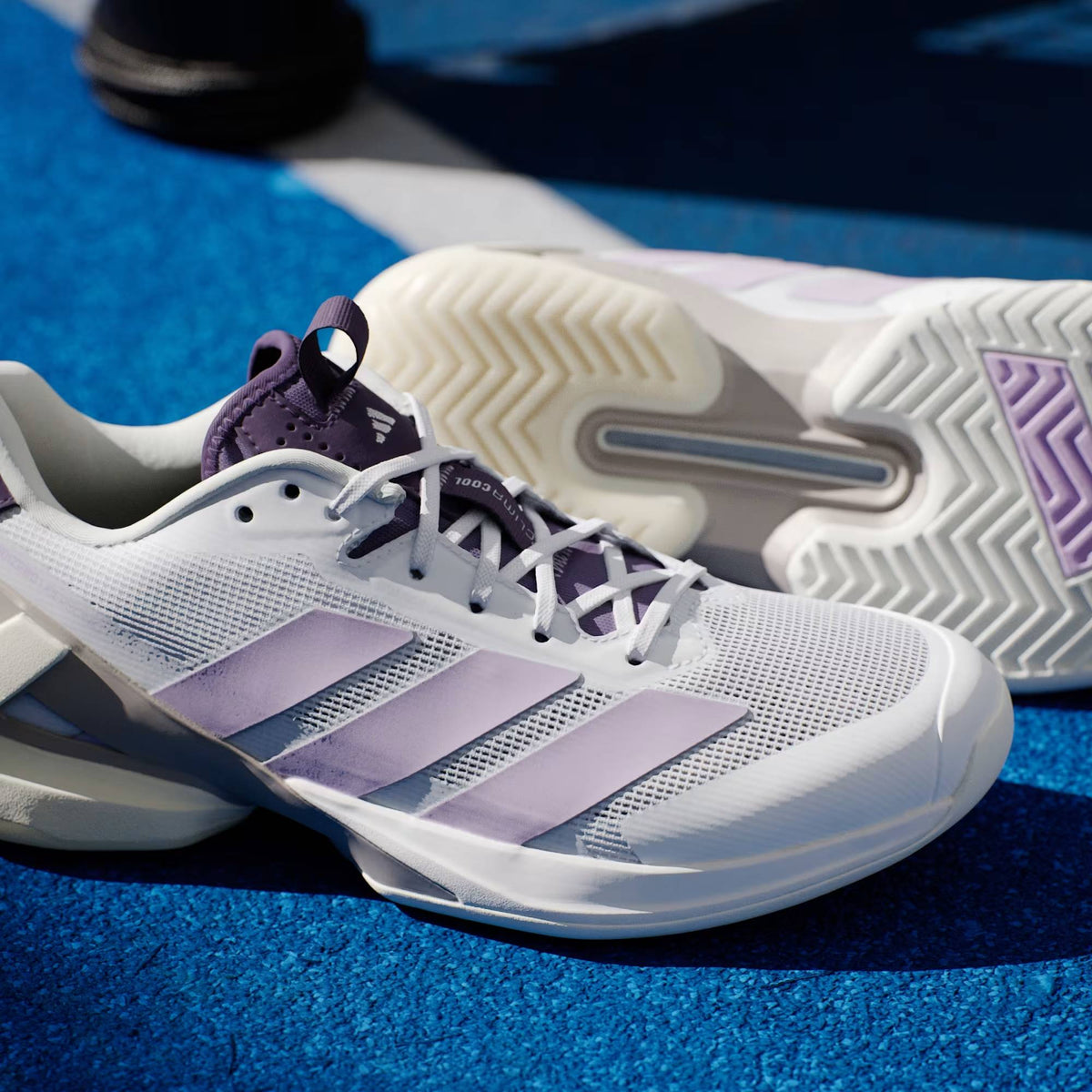 Adizero Ubersonic 5 Clay Cloud White / Powder Plum