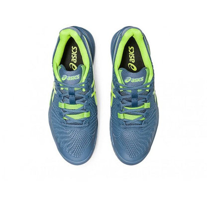 ASICS Gel Resolution 9 'Steel Blue Hazard GREEN