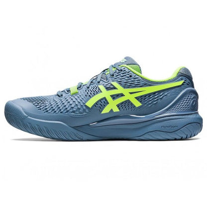 ASICS Gel Resolution 9 'Steel Blue Hazard GREEN