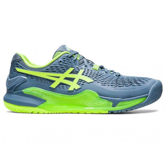 ASICS Gel Resolution 9 'Steel Blue Hazard GREEN