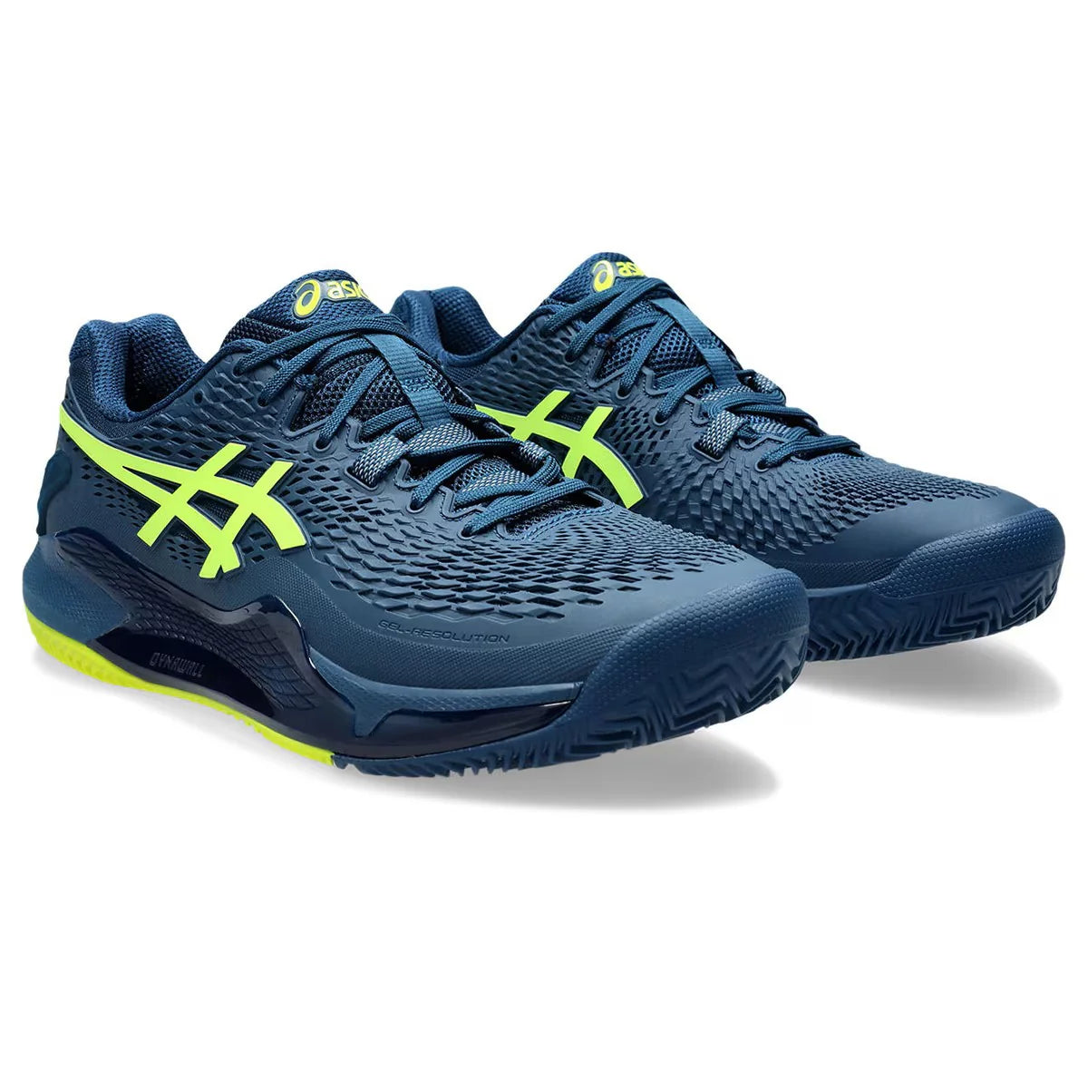 ASICS GEL-RESOLUTION 9 Mako Blue Safety Yellow