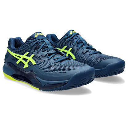 ASICS GEL-RESOLUTION 9 Mako Blue Safety Yellow