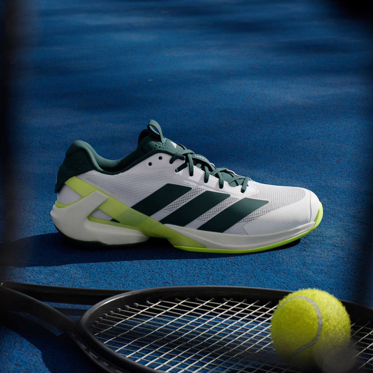 Adizero Ubersonic 5 Clay Cloud White / Lucid Lemon