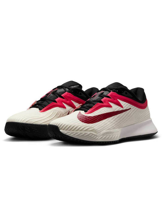 Nike Court Air Zoom Vapor Pro 3 Pale Ivory Sail Team Red