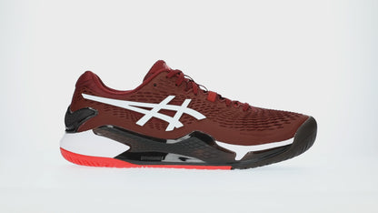 ASICS GEL-RESOLUTION 9 Antique Red/White